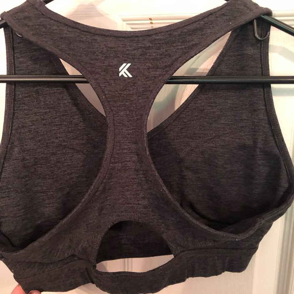 Dark Grey Racer-Back Sports Bra! - Picture 2 of 3